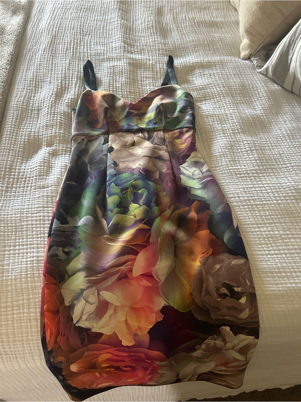 Floral Sheath Cocktail Dress in Multicolor